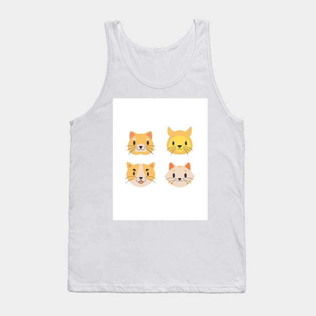 cute cat Tank Top by milicab